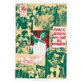 See Red Women's Workshop Black Women Will Not Be Intimidated poster